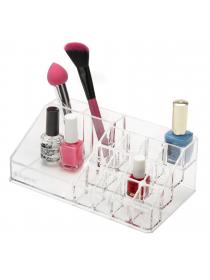 Asgens Clear Acrylic Lipstick Holder, Brush Holder and Cosmetic Organizer