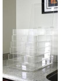 Asgens 5 Drawer Plus 1 Lid Acrylic Make Up Organizer Case