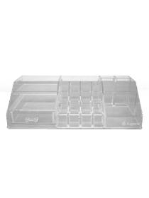 Asgens Acrylic Cosmetic Organizer with Drawer (Clear)