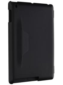 Asgens Leatherette Case Cover for iPad mini (Built-in magnet for sleep/wake feature) (Black) 