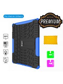 iPad Air 2 Case,iPad 6 Case,Asgens Rugged Hybrid Dual Layer Protective Shockproof With KickStand Case For Apple iPad Air