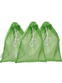 Asgens Reusable Mesh Produce Bags,Set of 3 Washable Drawstring Storage Eco Bags for Grocery Shopp...
