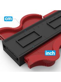 Asgens Plastic Contour Gauge Duplicator, 10 Inch Profile Gauge Measure Ruler Contour Duplicator